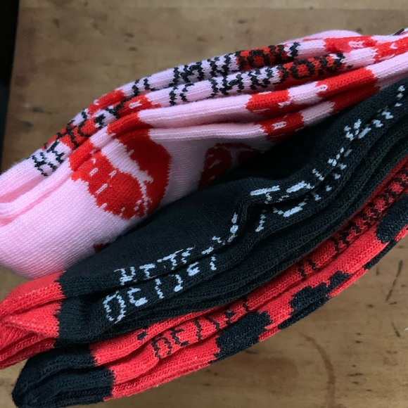 Betsey Johnson Accessories - NWT- Betsy Johnson Valentine Crew Socks